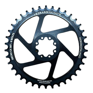 Leonardi Gecko CX and Gravel SRAM 8-Bolt 38t - Black