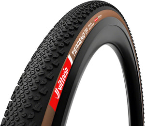 Vittoria Terreno T50 Mixed Tire - 700 x 55 Tubeless Folding BLK/Brown Gravel Endurance Graphene G2.0 E-Bike