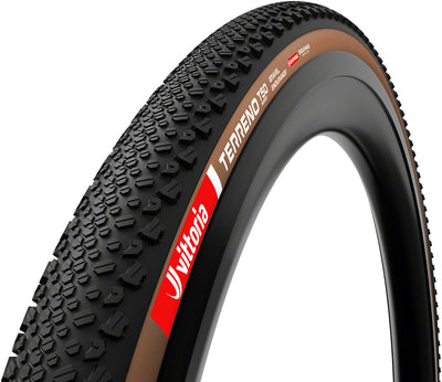 Vittoria Terreno T50 Mixed Tire - 700 x 55 Tubeless Folding BLK/Brown Gravel Endurance Graphene G2.0 E-Bike