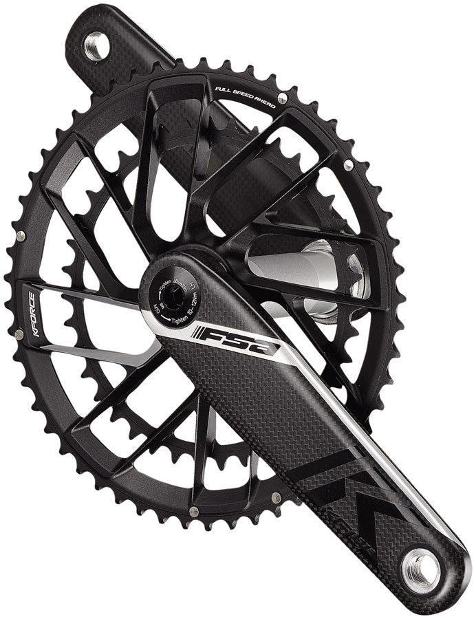Full Speed Ahead K-Force Team Edition 2x Crankset -165mm 53/39t 11-Speed Direct Mount Chainring 386EVO Spindle Carbon/BLK