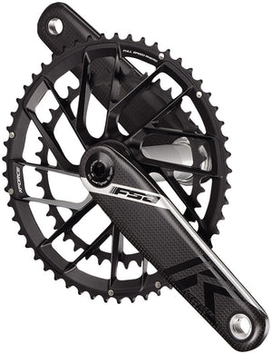 Full Speed Ahead K-Force Team Edition 2x Crankset -170mm 50/34t For Shimano 12-Speed HG+ Direct Mount 386EVO Spindle Carbon/BLK