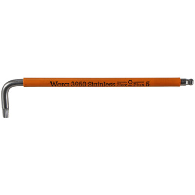Wera Tool 3950 SPKL Multicolor Stainless L-Key 5mm