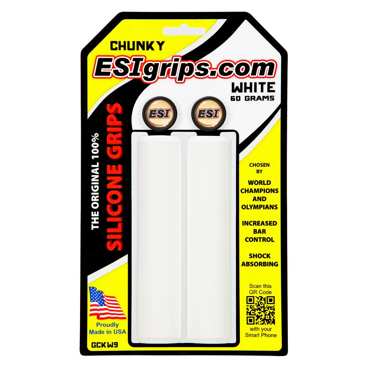 ESI grips MTB Racer'S Edge Silicone Grips White