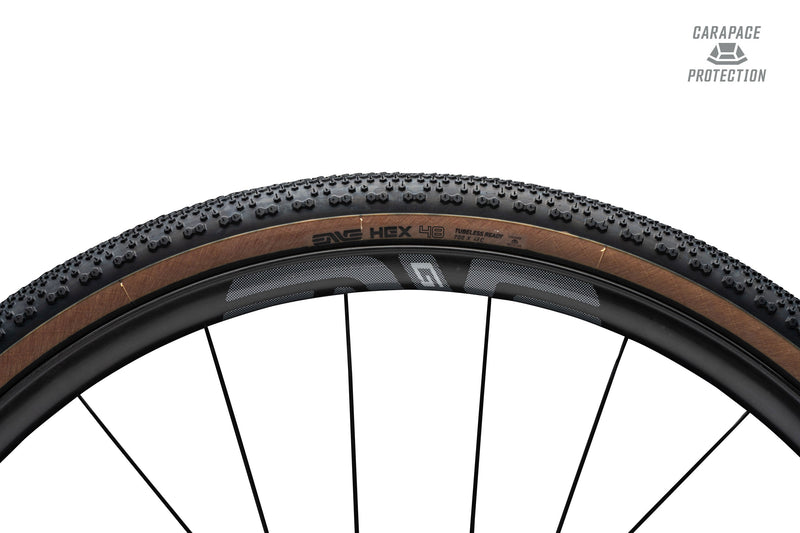 HEX Carapace Gravel Tires - Tan / 40mm