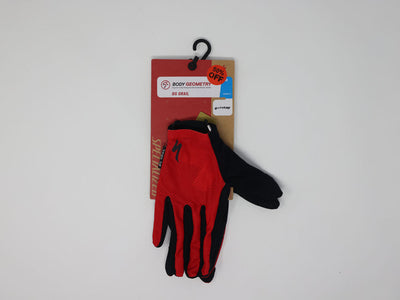 Specialized Men'S Body Geometry Grail Long Finger Gloves -  Red,  Med