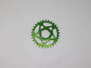 ABSOLUTEBLACK ROUND SRAM DIRECT MOUNT CHAINRING, 30T - GREEN
