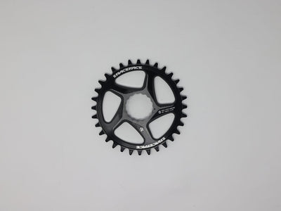 RACEFACE NARROW WIDE DIRECT MOUNT CINCH ALUMINUM CHAINRING - FOR SHIMANO 12-SPEED, REQUIRES HYPERGLIDE+ COMPATIBLE CHAIN, 32T, BLACK OPEN BOX, NEW