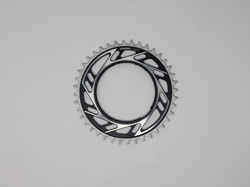SRAM RED XPLR X-Sync Thread Mount Chainring -  40t 12/13-Speed Thread Mount For RED XPLR AXS PM Spider 6.5mm Offset BLK/Silver E1