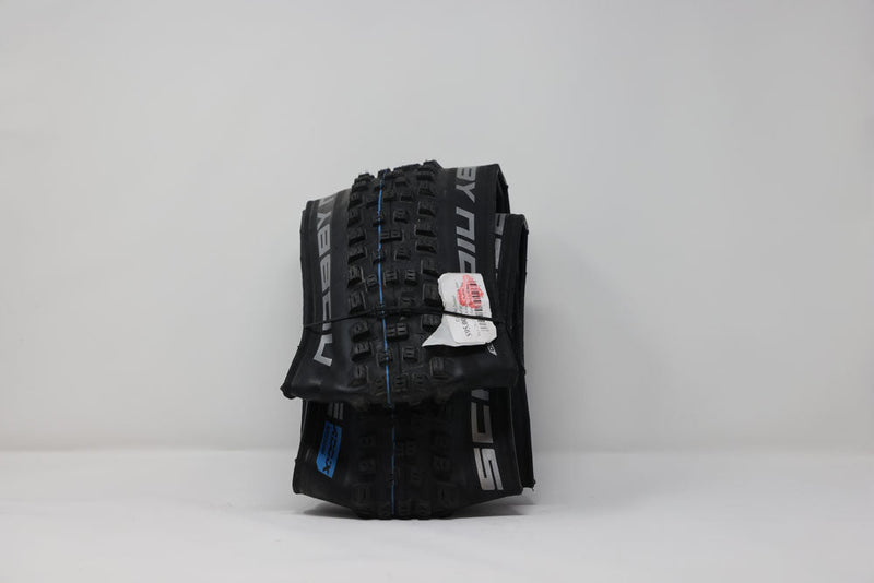 SCHWALBE NOBBY NIC TIRE - 29 X 2.4", TUBELESS, FOLDING, BLACK, EVOLUTION LINE, ADDIX SPEEDGRIP, SUPER GROUND - OPEN BOX, NEW