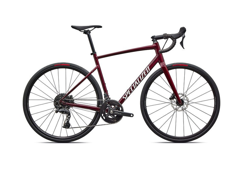 2026 Specialized Allez E5 Bike Maroon / White 61