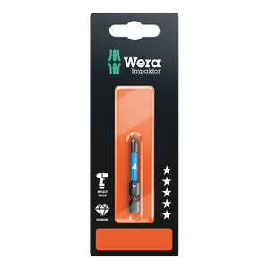 Wera 840/4 IMP DC Impaktor bits SB Hex-Plus 4.0 x 50mm