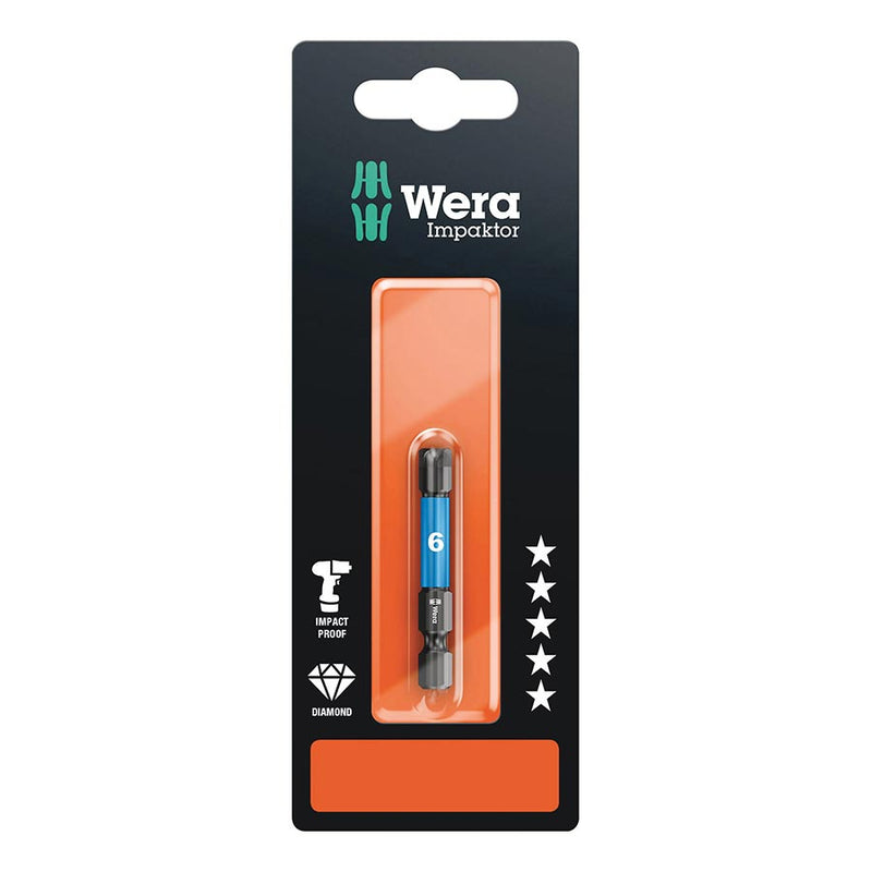 Wera 840/4 IMP DC Impaktor bits SB Hex-Plus 6.0 x 50mm