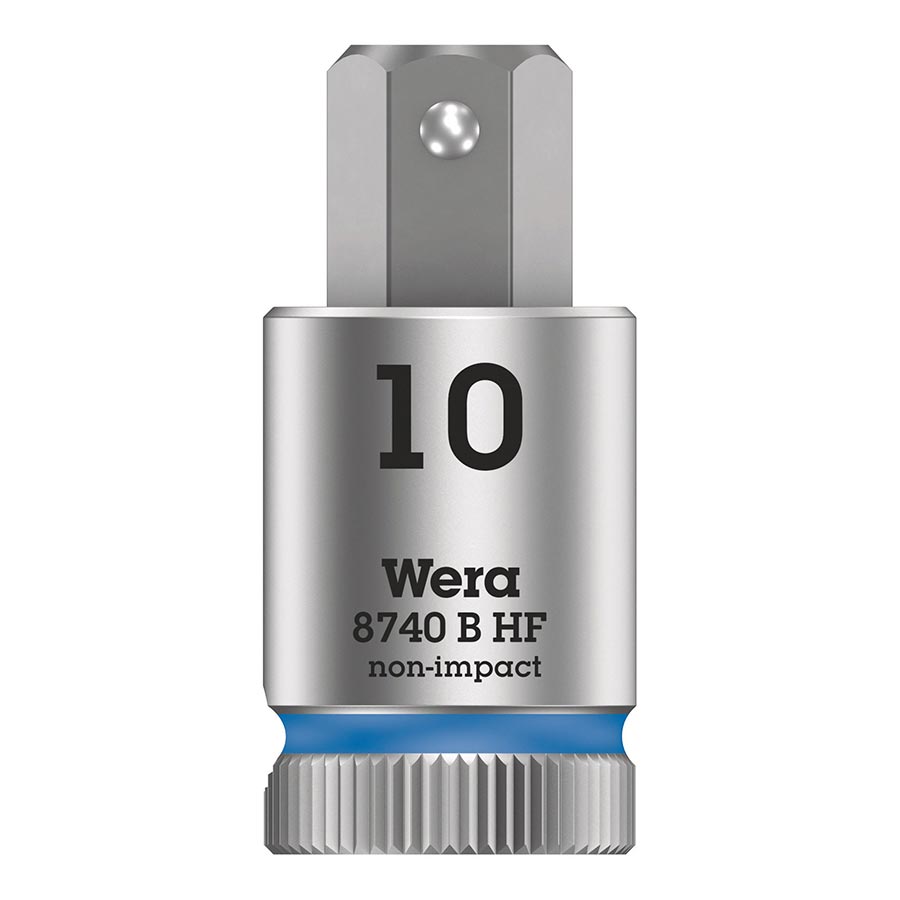 Wera 8740B HF Zyklop 3/8 Drive Hex 10.0 x 38.5mm with HF