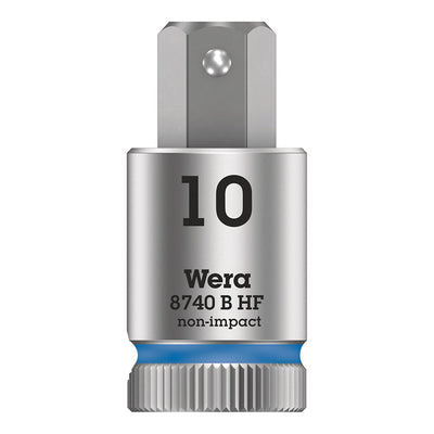 Wera 8740B HF Zyklop 3/8 Drive Hex 10.0 x 38.5mm with HF