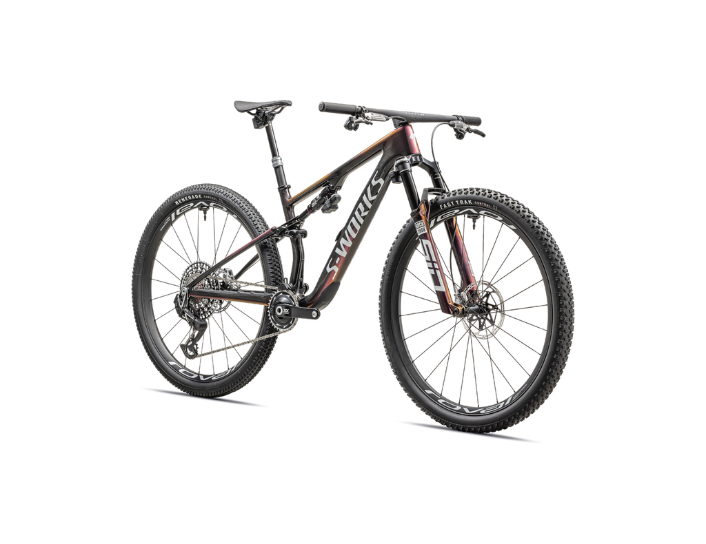 2024 Specialized S-Works EPIC 8 Mountain Bike - Large, Gloss Carbon/Metallic Vivid Pink/Viavi Magenta Gold/Metallic Midnight Shadow/White