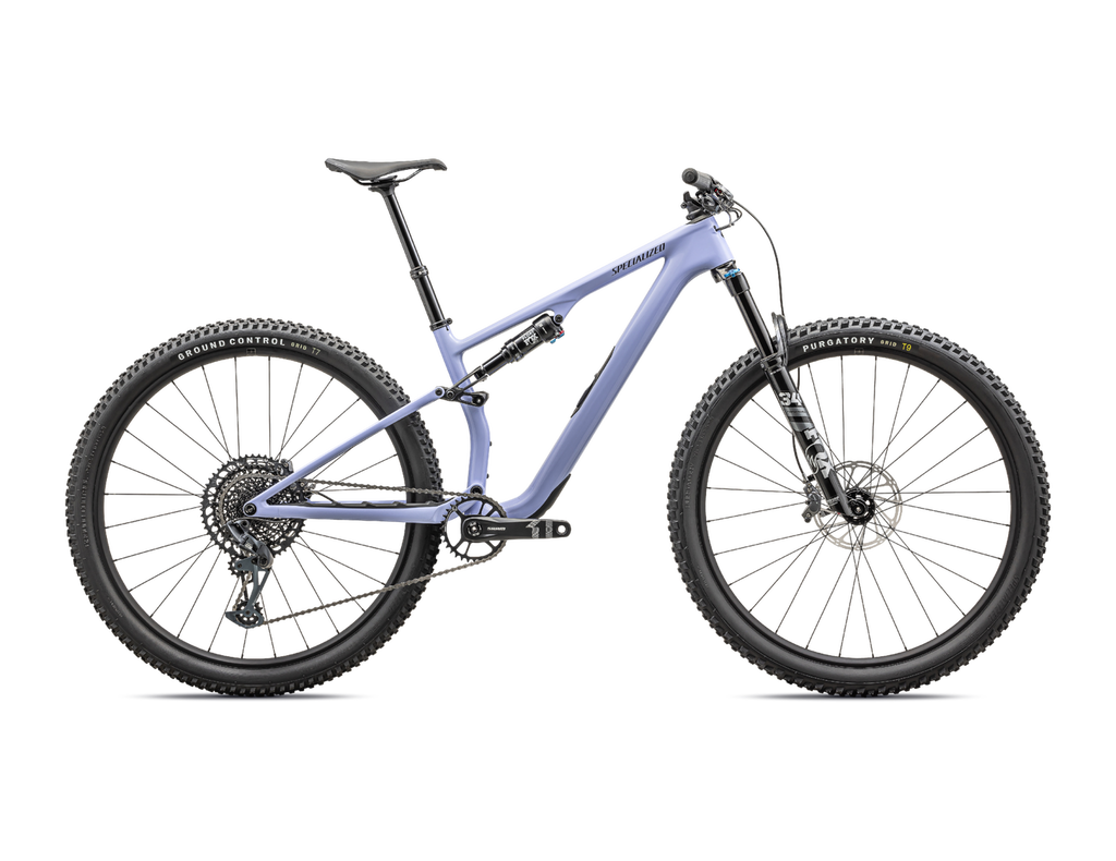 2024 Specialized EPIC 8 Evo Comp Mountain Bike - X-Small, Gloss Purple Inidigo/Midnight Shadow
