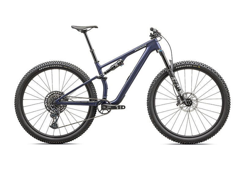 2025 Specialized epic 8 comp evo bike satin blue onyx/dune white m