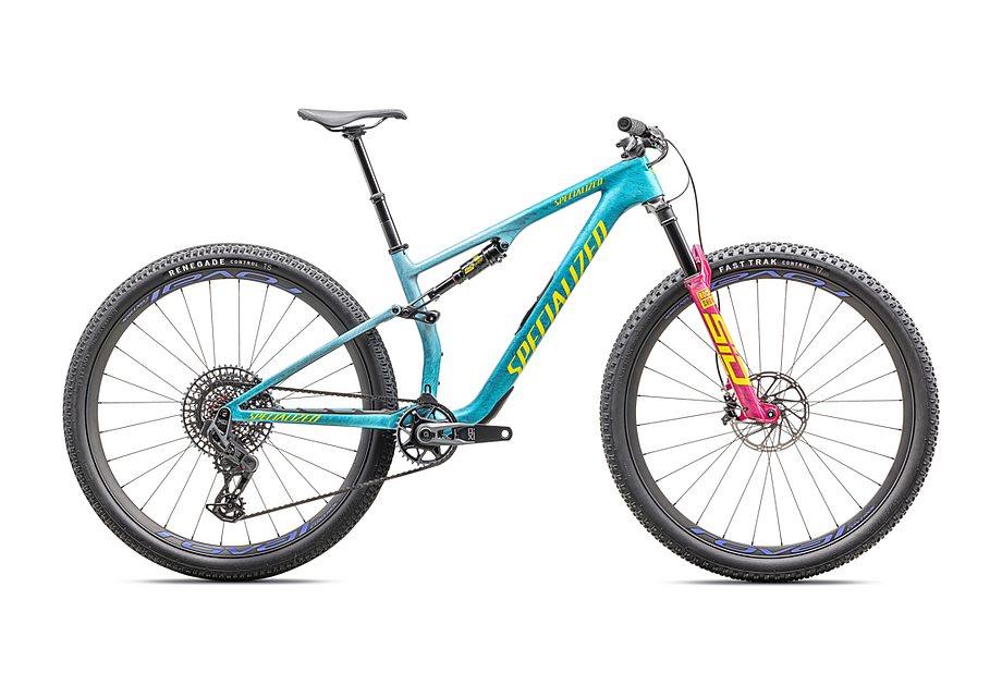 2025 Specialized epic 8 pro bike gloss lagoon blue / liquid metal
