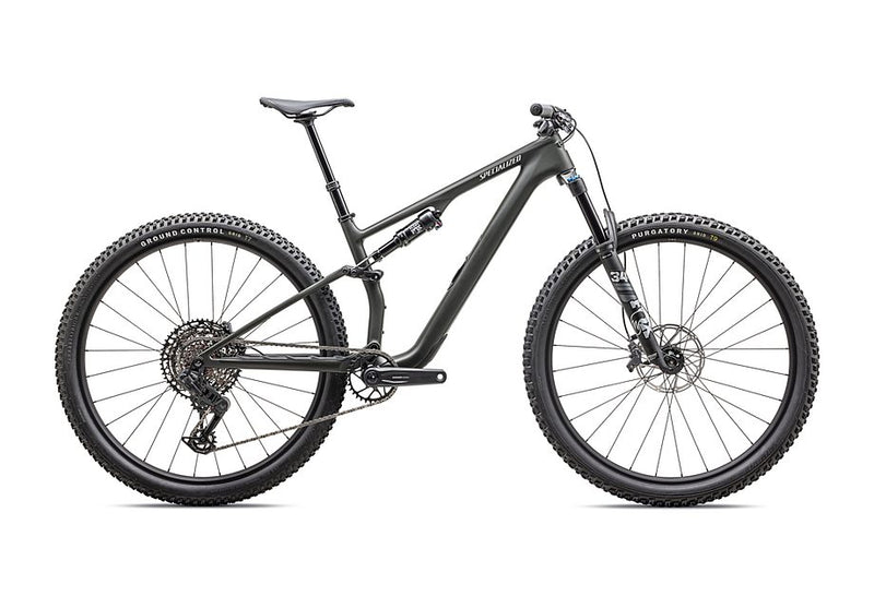 2025 Specialized epic 8 comp evo bike satin dark moss green / dune white l
