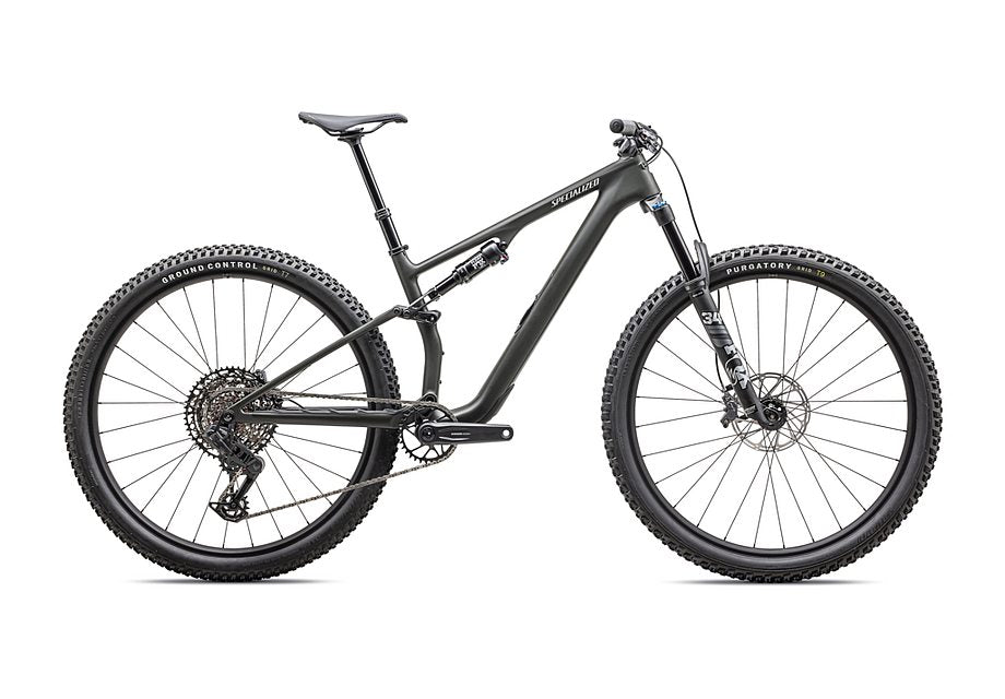 2025 Specialized epic 8 comp evo bike satin dark moss green / dune white m