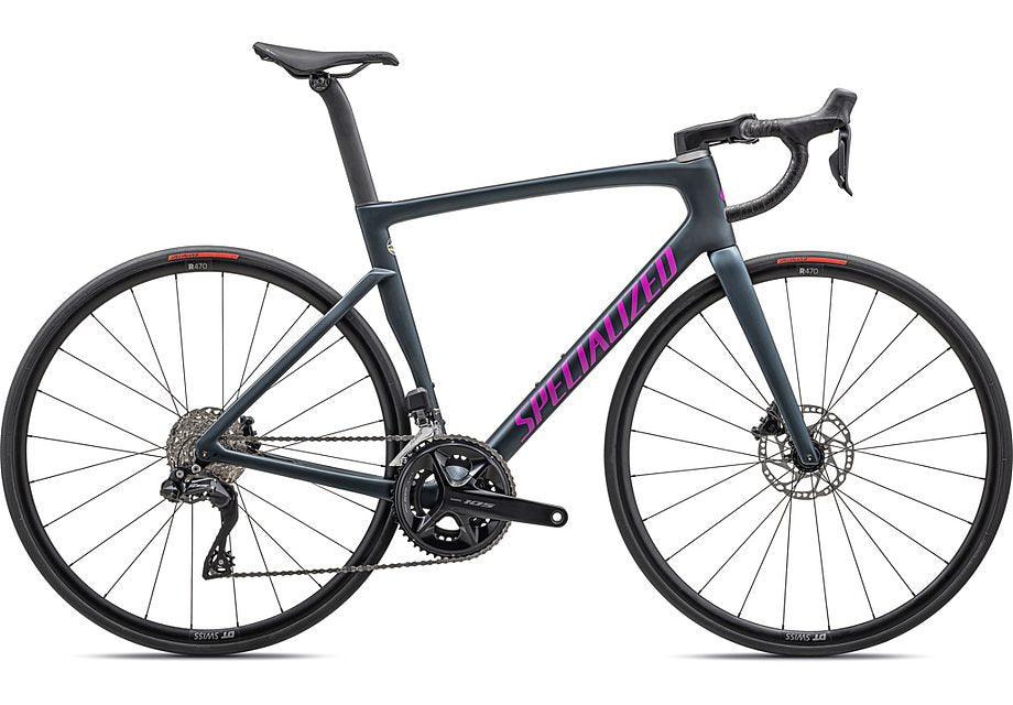 2023 Specialized Tarmac Sl7 Comp Bike Satin Metallic Deep Lake/Purple Orchid 58
