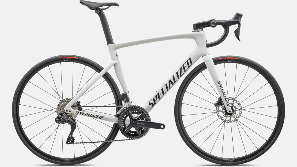 2023 Specialized Tarmac SL7 Comp - Shimano 105 Di2 Complete Road Bike - 58cm, GLOSS DUNE WHITE/METALLIC OBSIDIAN