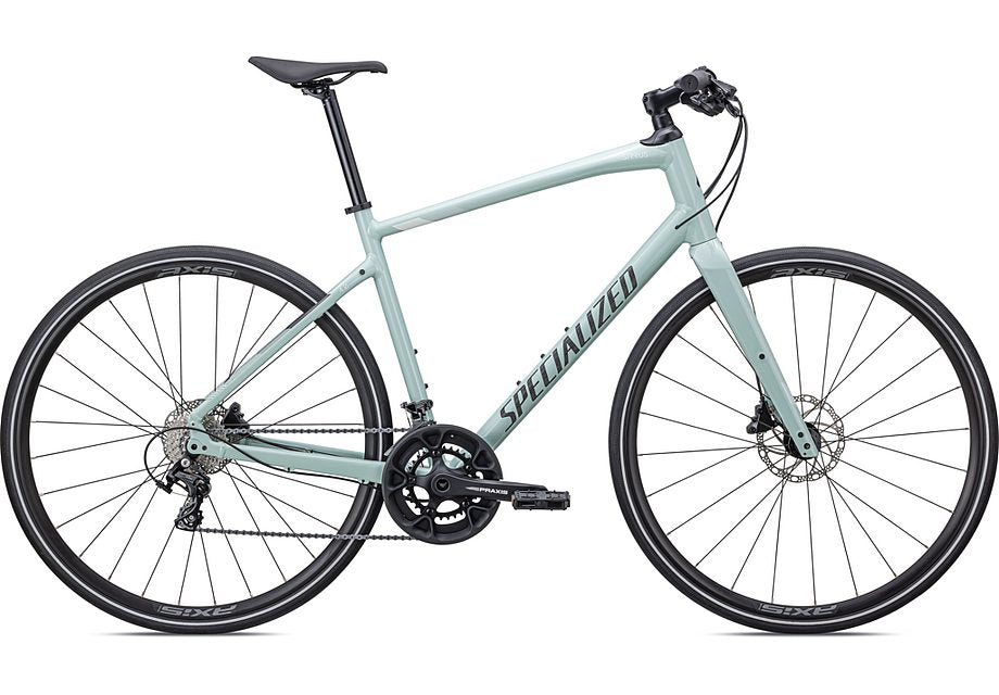 2024 Specialized sirrus 4.0 bike gloss white sage / white / black reflective m