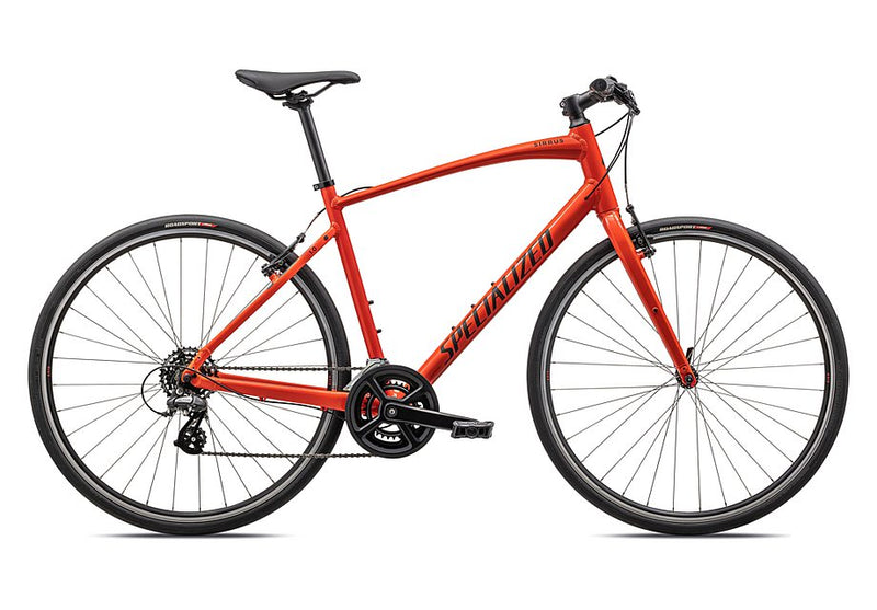 2023 Specialized sirrus 1.0 bike gloss fiery red / satin black reflective xs