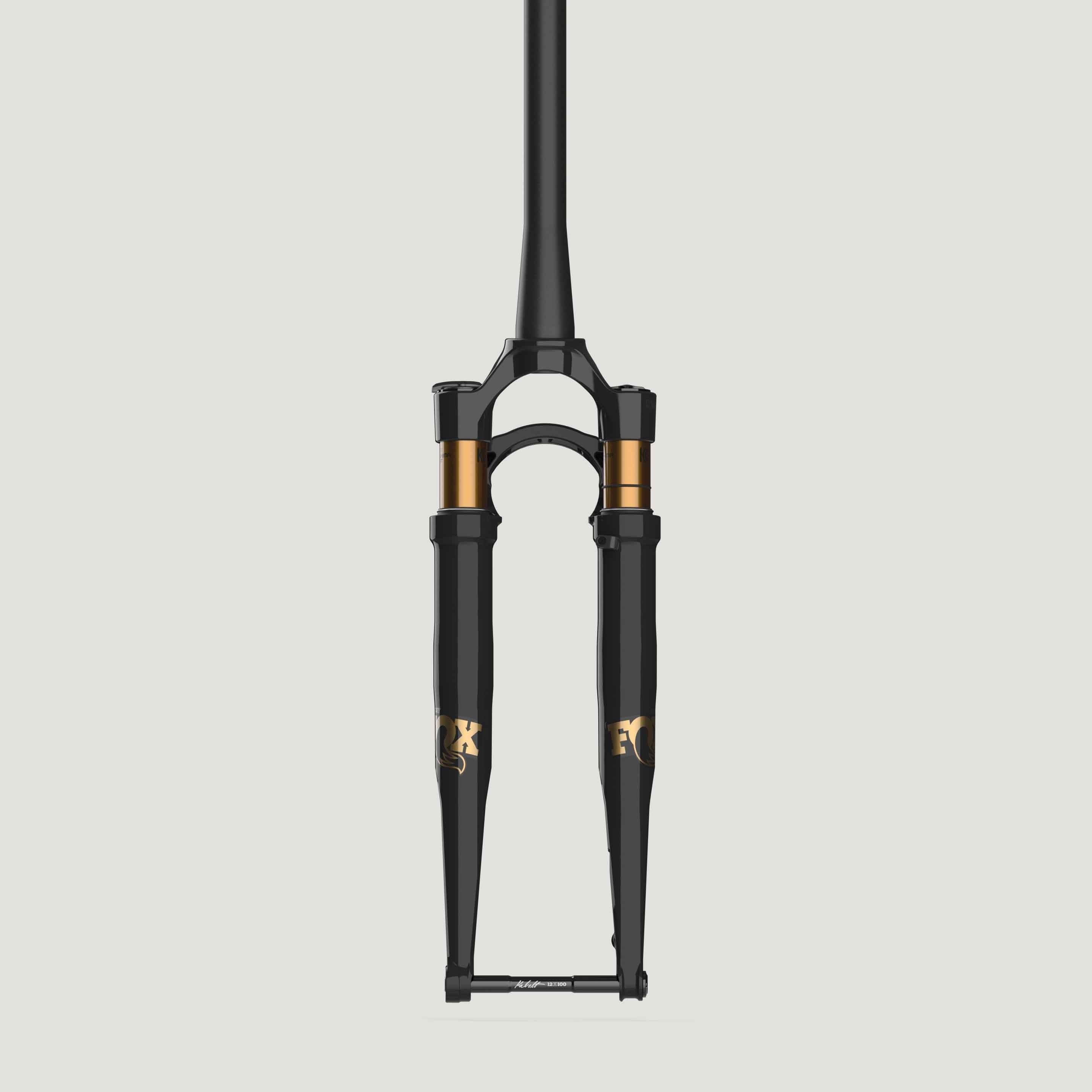 2025 FOX 32 FLOAT TC Kashima Factory Suspension Fork - 700c, 40 mm, Kabolt 12x100, 45 mm Offset, Shiny Black, Grip SL