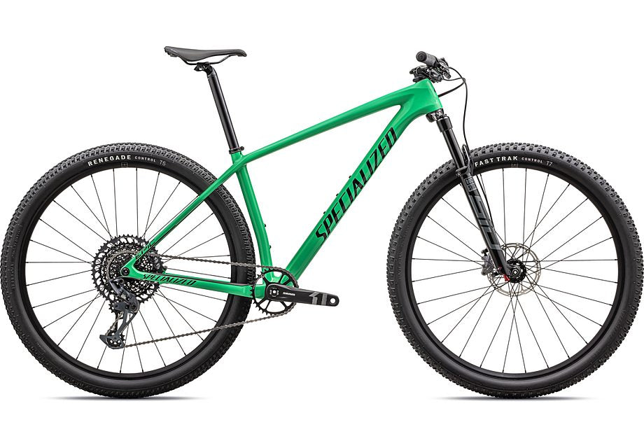 2024 Specialized EPIC HT COMP Mountain BIKE - X-Small, Gloss Electric Green / Forest Green