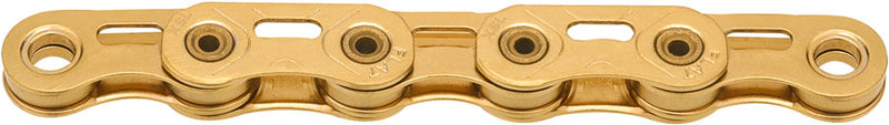 KMC XSL Flat Waxed Chain - 12/13-Speed 126 Links Compatible SRAM T-Type AXS Systems Ti Gold