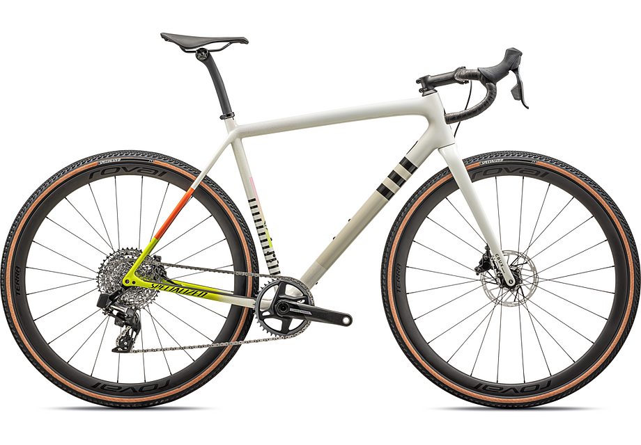 2024 Specialized crux pro bike gloss dune white birch cactus bloom speckle 52