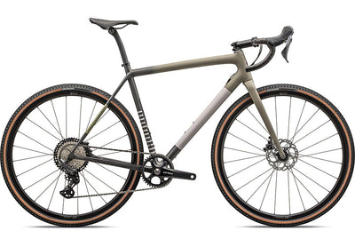 2024 Specialized crux comp bike satin taupe/smoke/midnight shadow/metallic spruce/clay 52