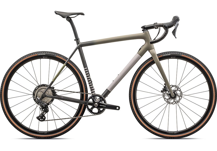 2024 Specialized crux comp bike satin taupe/smoke/midnight shadow/metallic spruce/clay 56