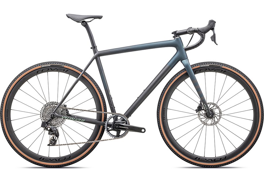 2025 Specialized crux pro bike satin carbon / deep lake metallic / smoke / white sage metallic 58