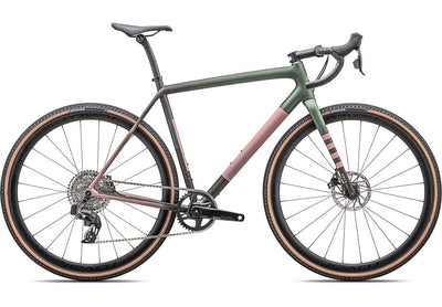 2025 Specialized crux expert bike satin cypress metallic / doppio / dusky pink / champagne 56