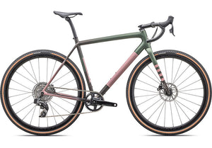 2025 Specialized crux expert bike satin cypress metallic / doppio / dusky pink / champagne 58