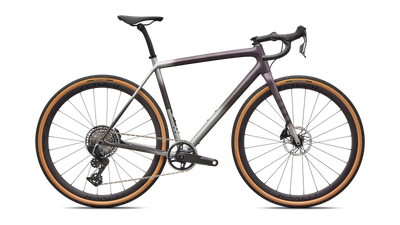 2026 Specialized Crux Pro Road Bike - Sram Force Xplr Axs, Nebula Metallic/Shadow Silver/Laurel Green/Smoke