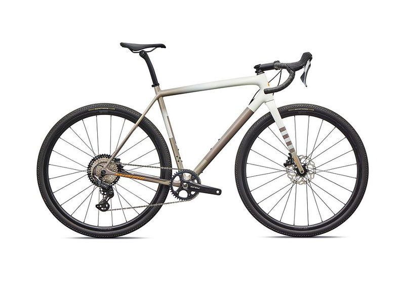 2026 Specialized Crux Comp Bike Dune White/Sandstone Metallic/Desert Metallic/Orange Zest 54