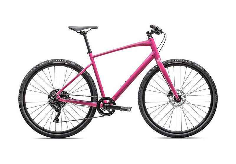 2025 Specialized sirrus x 3.0 km bike gloss rebel pink / ashen grey reflective m