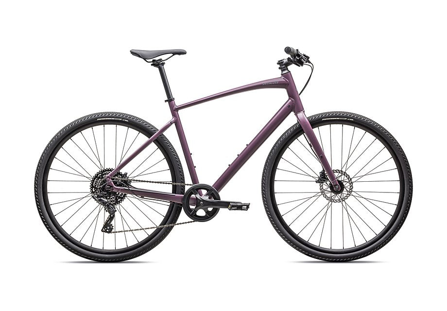 2025 Specialized sirrus x 2.0 km bike satin cast lilac / ashen grey reflective m