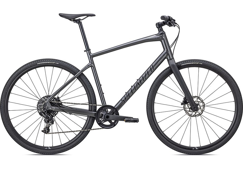 2022 Specialized Sirrus X 4.0 Bike Gloss Smoke / Cool Grey / Satin Black Reflective Xxs