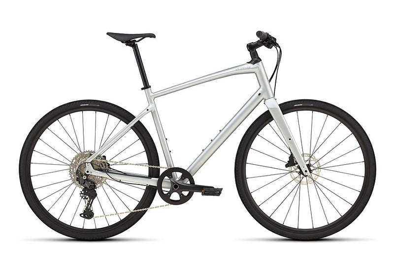 2025 Specialized sirrus x 4.0 bike satin silver dust / cool grey reflective s