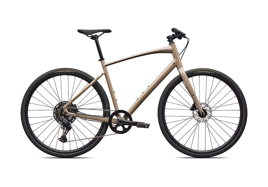 2026 Specialized Sirrus X 3.0 Km Bike Gloss Sandstone Metallic / Burnt Gold Metallic Frost Reflective Xl