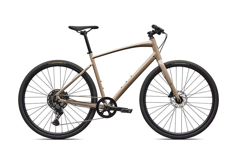 2026 Specialized Sirrus X 3.0 Km Bike Gloss Sandstone Metallic / Burnt Gold Metallic Frost Reflective Xl