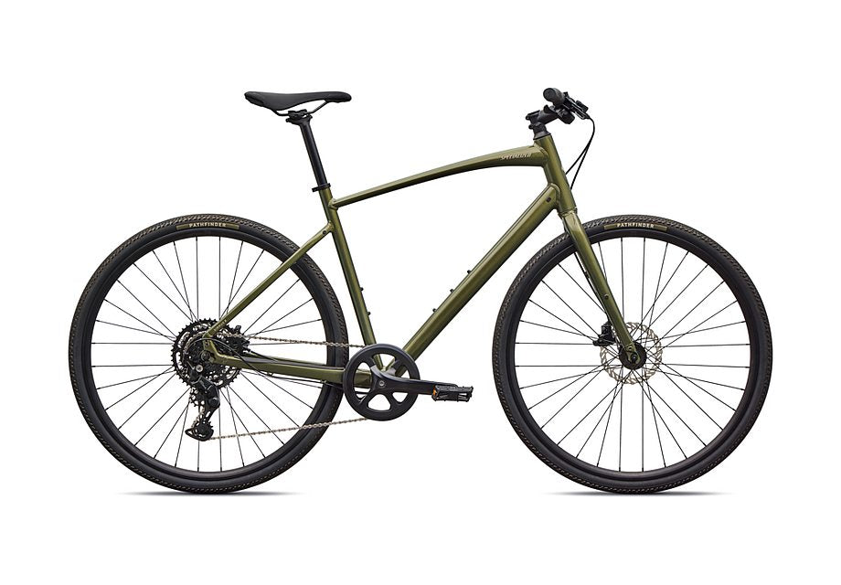 2026 Specialized Sirrus X 2.0 Km Bike Gloss Laruel Green Metallic / Sandstone Metallic Frost Reflective Xl