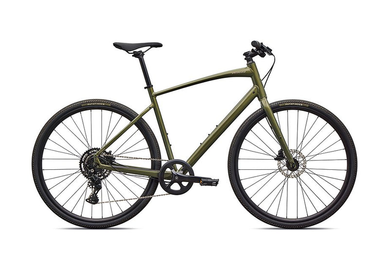 2026 Specialized Sirrus X 2.0 Km Bike Gloss Laruel Green Metallic / Sandstone Metallic Frost Reflective L
