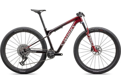 2024 Specialized Epic WC S-Works Bike Gloss Red Tint / Flake Silver Granite / Metallic White Silver S