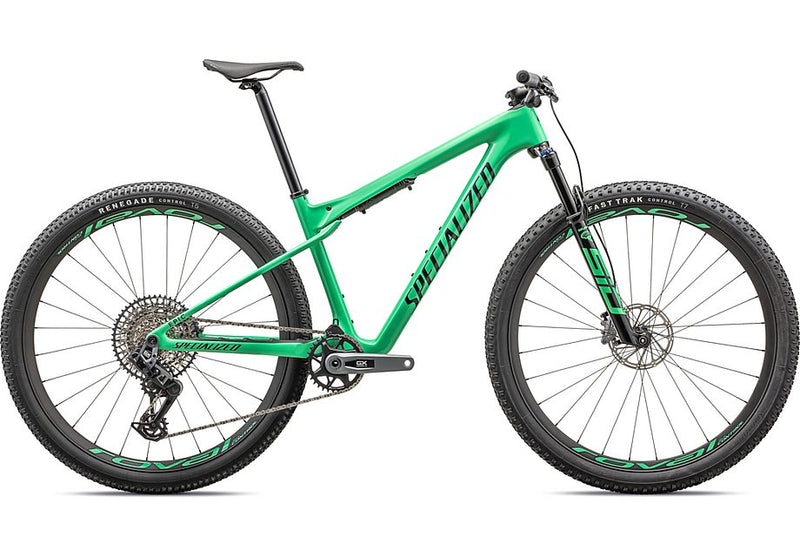 2024 Specialized Epic WC Expert Bike Gloss Electric Green / Forest Green Pearl X-Small