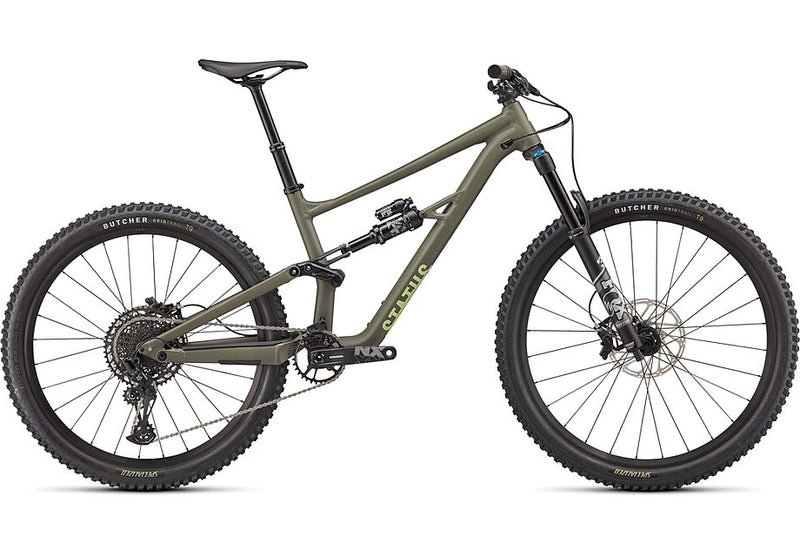 2022 Specialized status 140 bike satin oak green / limestone s1